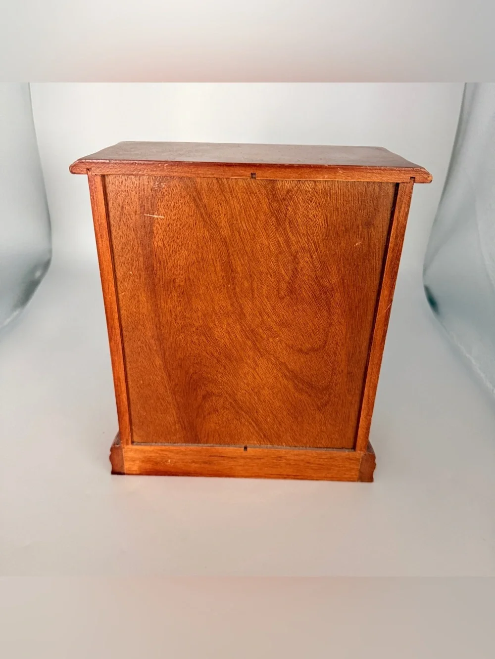 Vintage Wood Jewelry Box 4 drawers 1 door for Necklaces